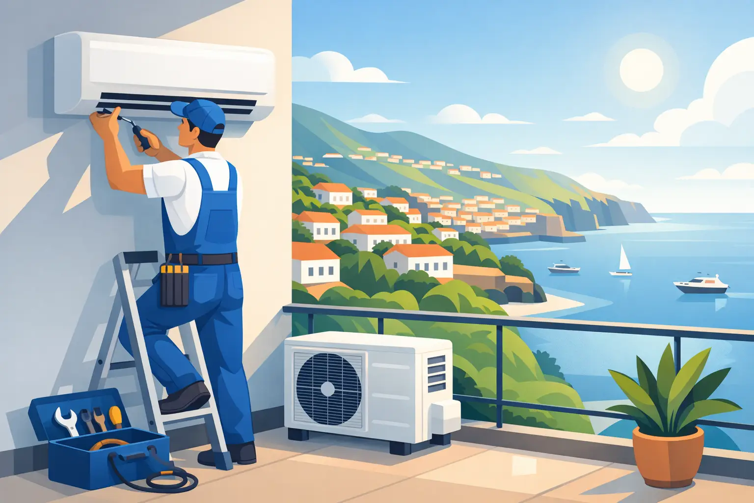 Instalação de ar condicionado no Funchal sem erros