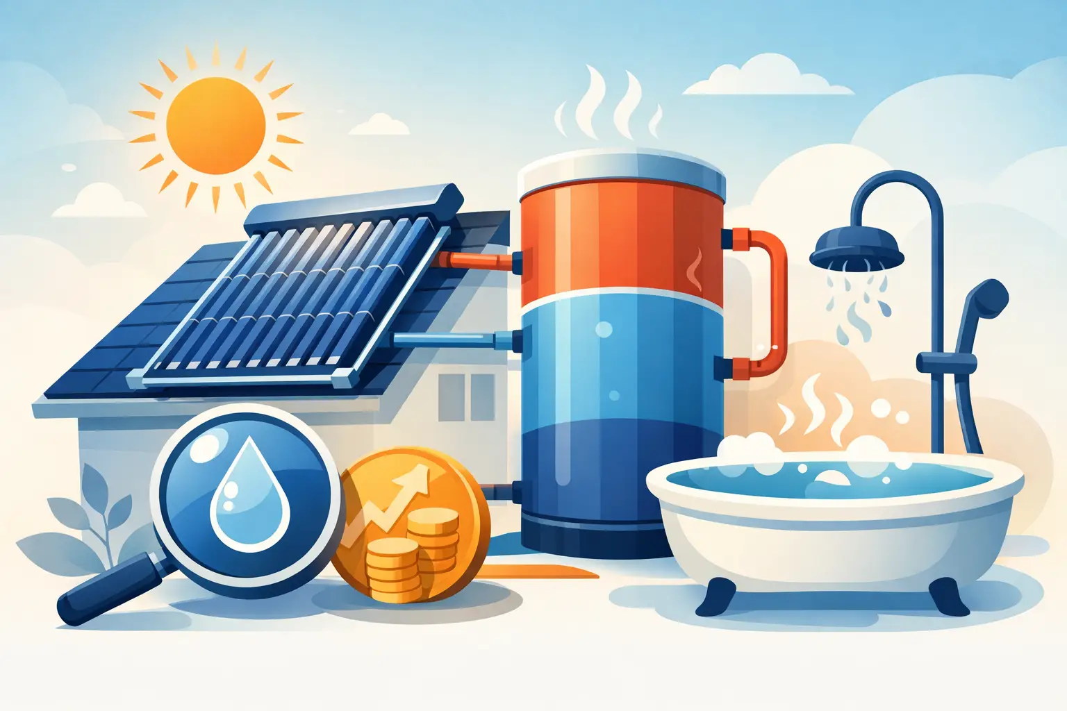 Painéis solares para aquecer água compensam?